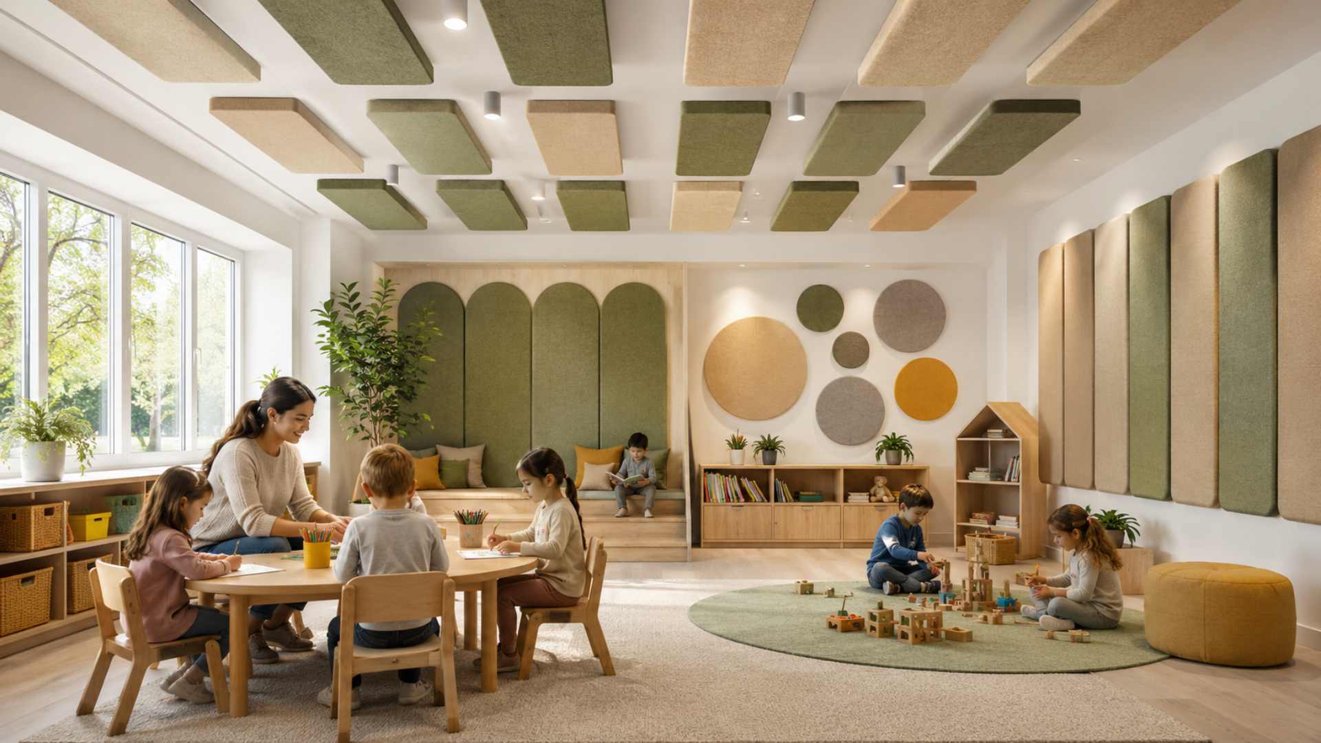 פתרונות אקוסטיים לכיתות לימוד וגני ילדים
